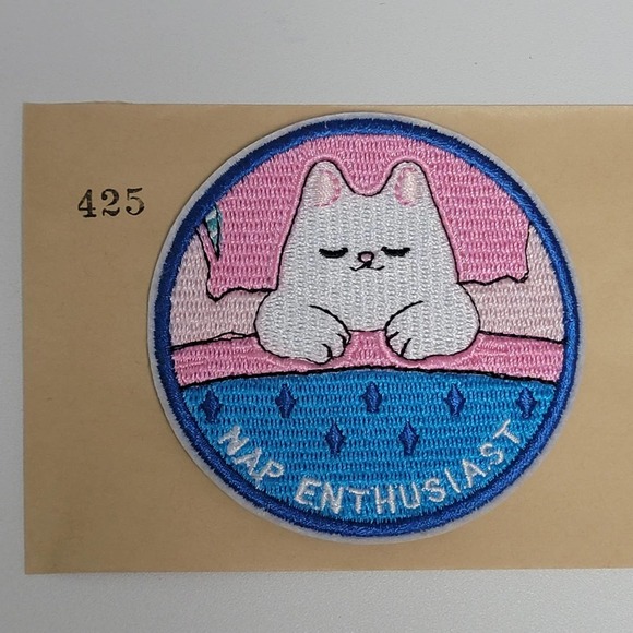 VTG Iron On Patch. Nap Enthusiast Cat, 3" - Picture 6 of 6
